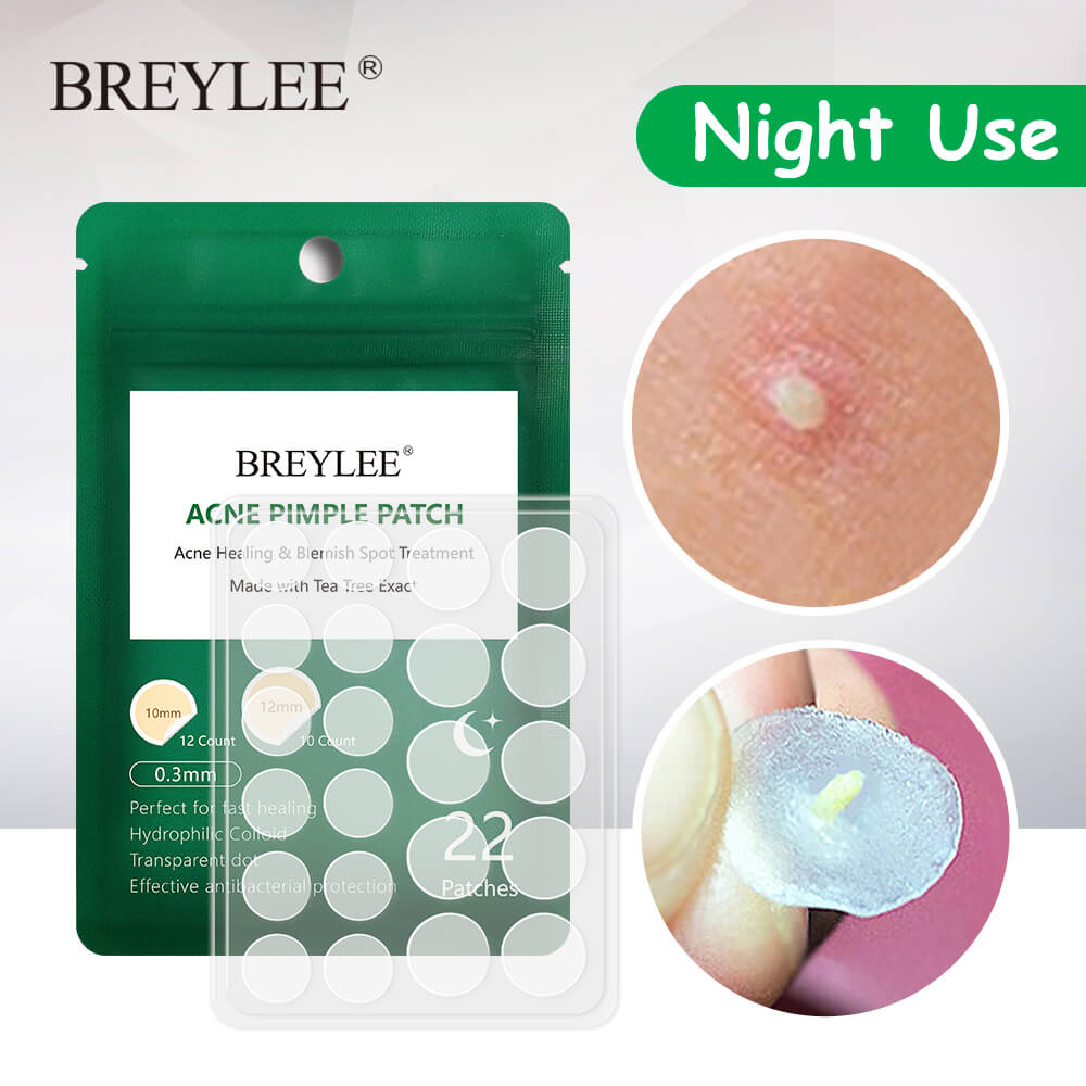 BREYLEE Acne Pimple Patch For Night - Acne Treatment Stickers