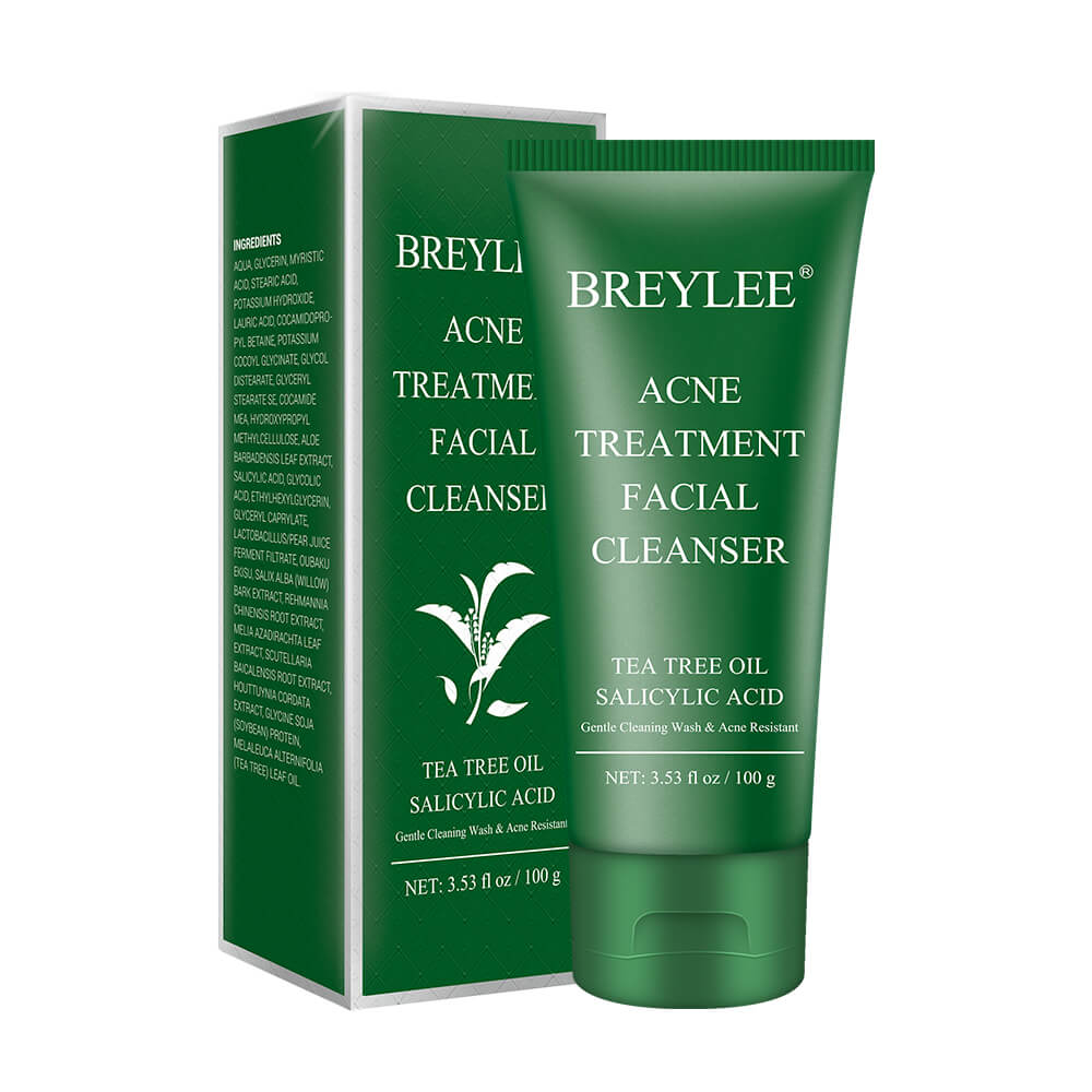 BREYLEE Acne Treatment Facial Cleanser - Clear Existing Acne Blemishes